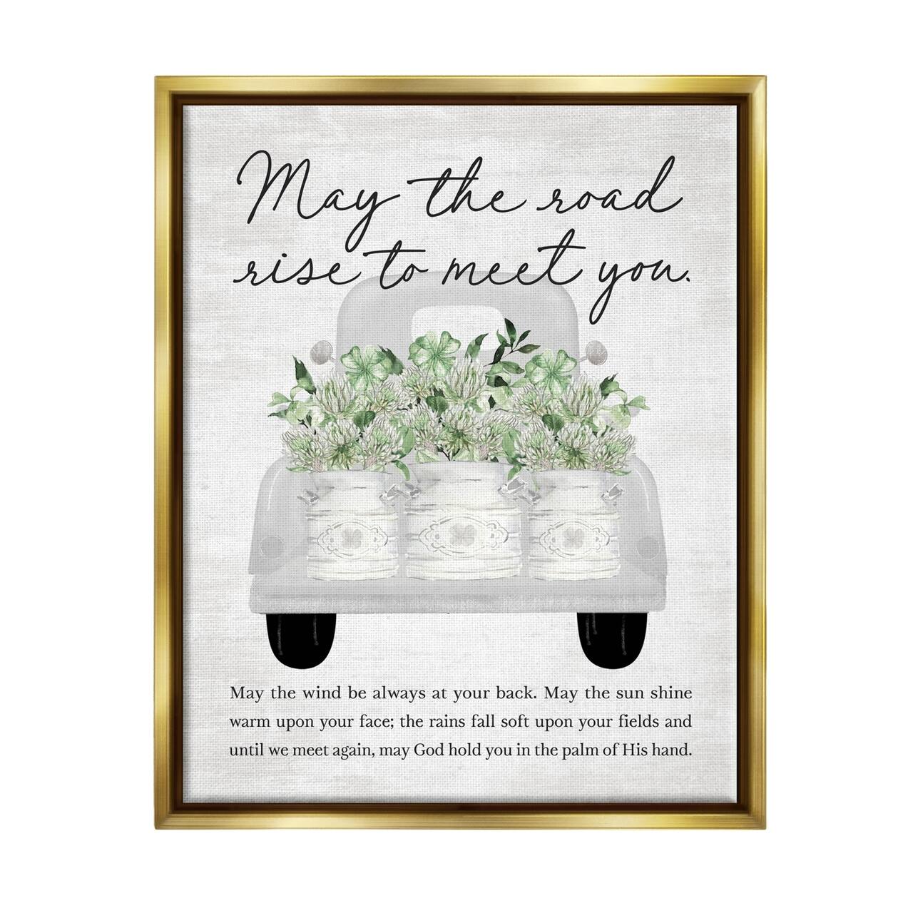 Stupell Industries Country Irish Proverb Floater Framed Art